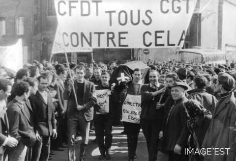 Manifestation ouvrière de 1967 (Hayange)